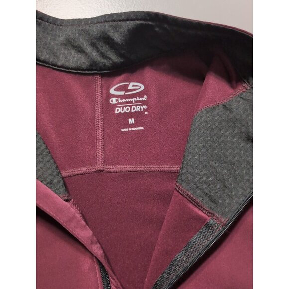 C9 Champion Womens Size Medium Burgundy Jacket Athletic 1/4 Zip Running Training - Picture 8 of 12